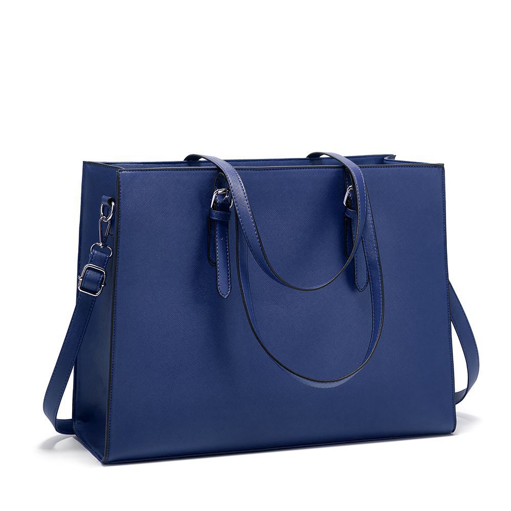 Bolsa de portátil para mujeres Tote Bag Professional Black Blue Camel