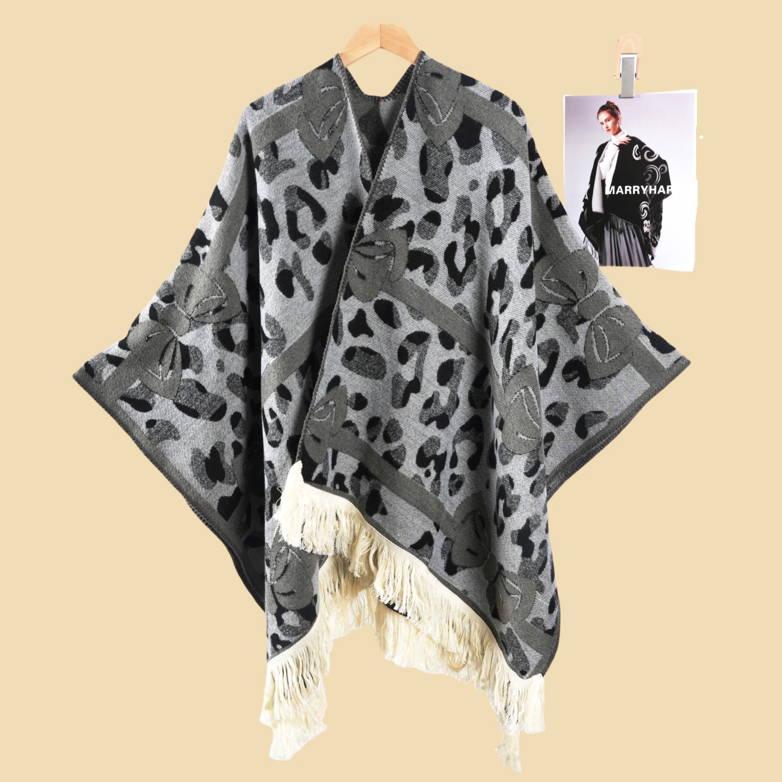 Damas retrógrado estilo nacional de lujo chal de viaje con una capa de capa de viaje del noroeste grande chal de horquilla nuevo