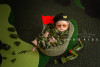 Children's camouflage off-road photography props for new born suitable for photo sessions