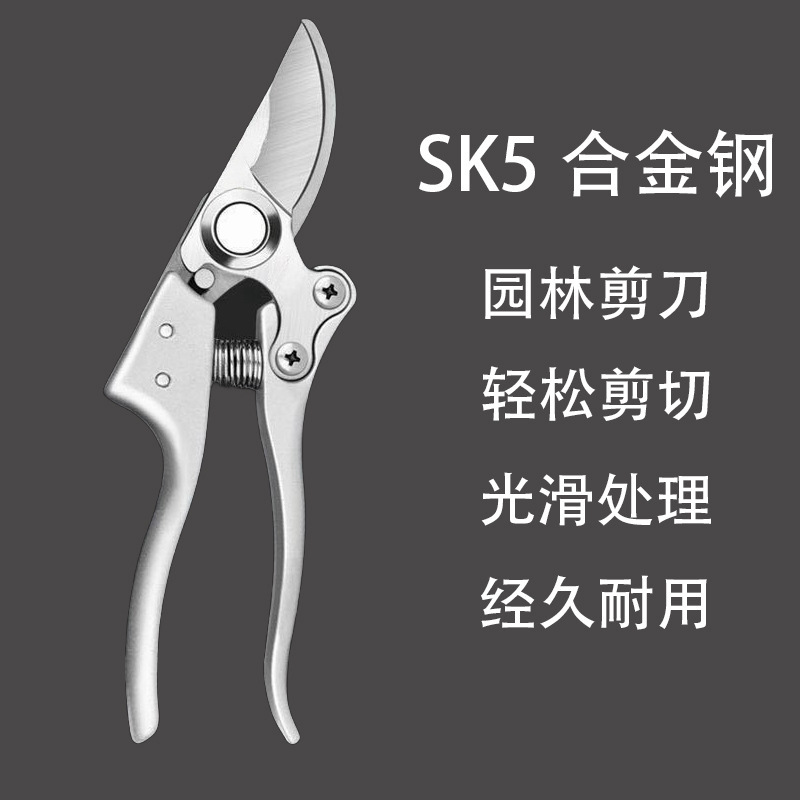 不锈钢树枝修枝剪采摘水果花木剪园林果树花卉枝嫁接园艺剪刀工具|undefined