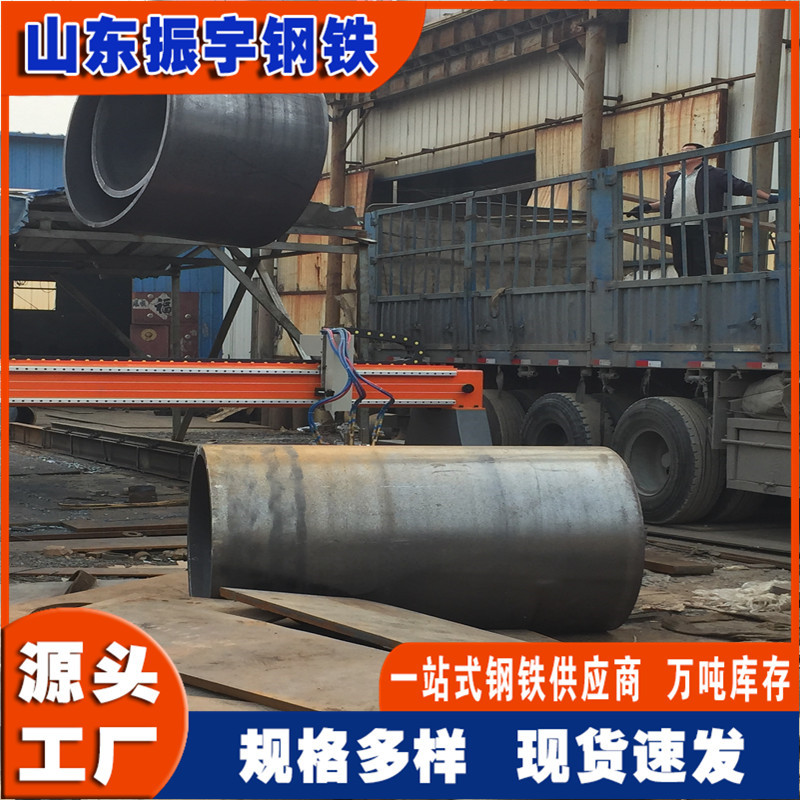 湖北dn100钢板卷管现货4寸铁管 114*3.5 薄壁焊管 直缝管切割下料