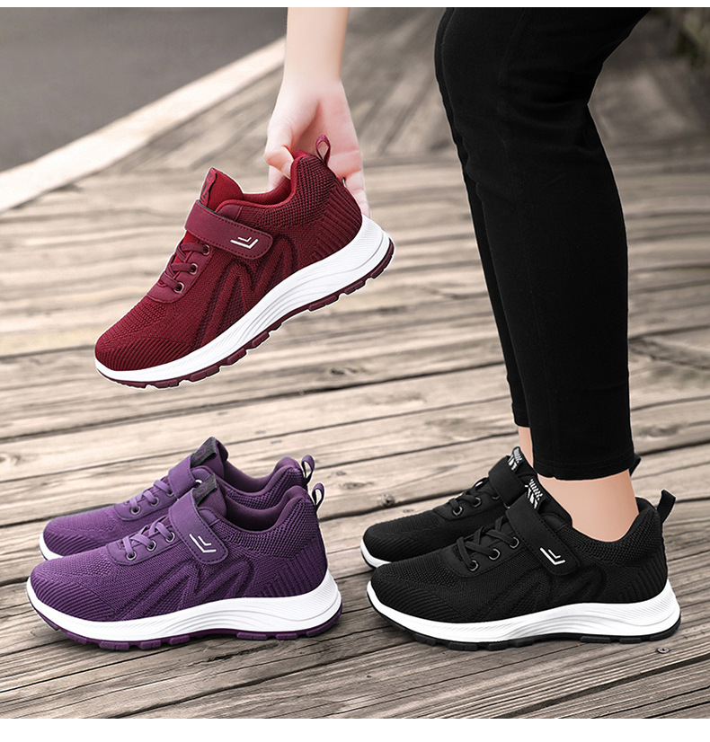 法米姿 健步鞋秋季新款女鞋中老年户外软底运动休闲鞋 旅游鞋