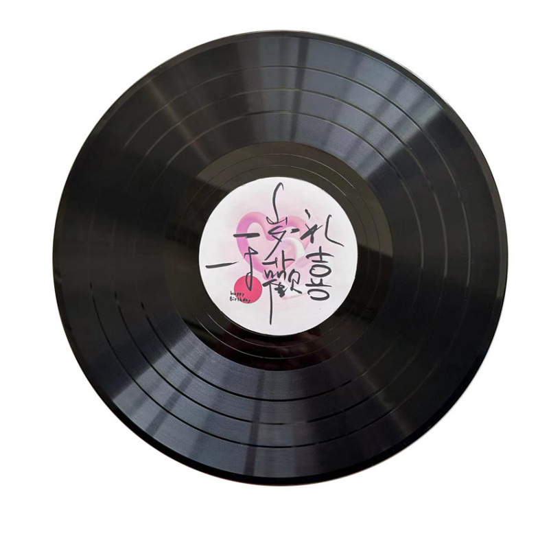 クリエイティブ落書きビニールレコード装飾バーパブインテリア壁装飾レトロノスタルジックな壁古いレコード装飾|undefined