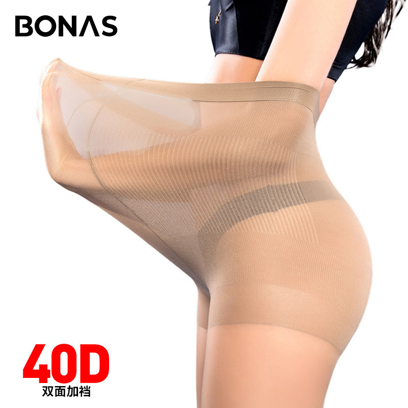 Bonas hot sale 40D high elastic spring and autumn durable extra-large silk stockings fashionable extra-large cored silk pantyhose