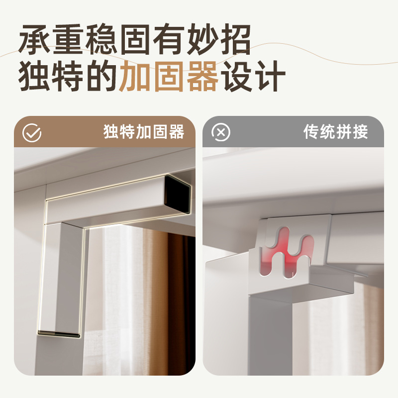 Escritorio para computadora doble Escritorio de escritorio Dormitorio doméstico para estudiantes Escritorio de escritura de oficina blanco simple y moderno