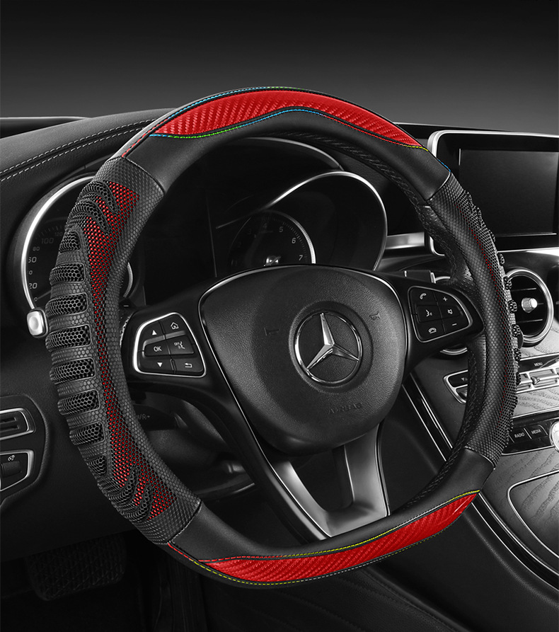 Four-Season Universal Honeycomb Sports Handlebar Cover, Steering Wheel Cover, Car Anti-Slip Modification Set, Cross-Border Tiktok Dropshipping