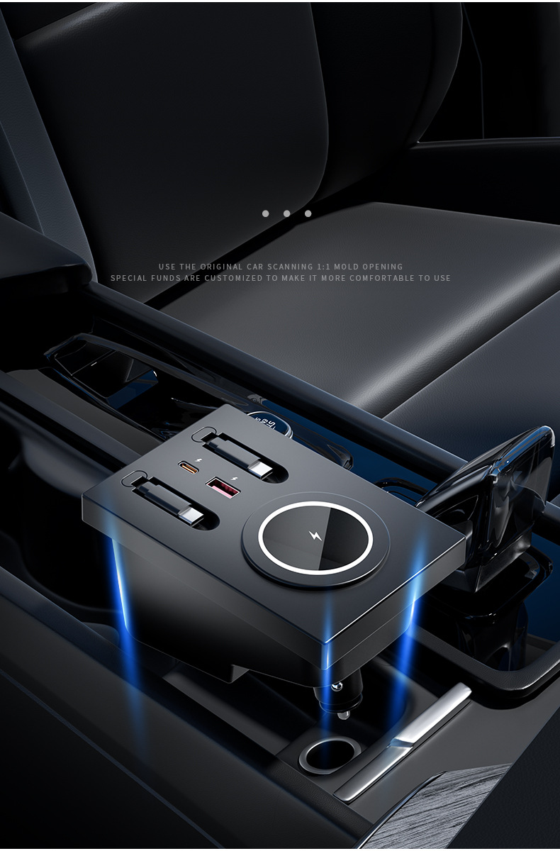 For Volvo XC60 XC90 S90 S60V90 wireless charger USB/Type-C fast charging docking station