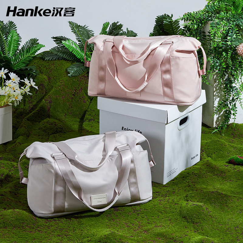 Hank Foldable Travel Bag Women's Large Capacity Business Duffel Bag Portable Short-distance Boarding Travel Convenient Storage Bag Hank Foldable Travel Bag Women's Large Capacity Business Duffel Bag Portable Short-distance Boarding Travel Convenient Storage Bag