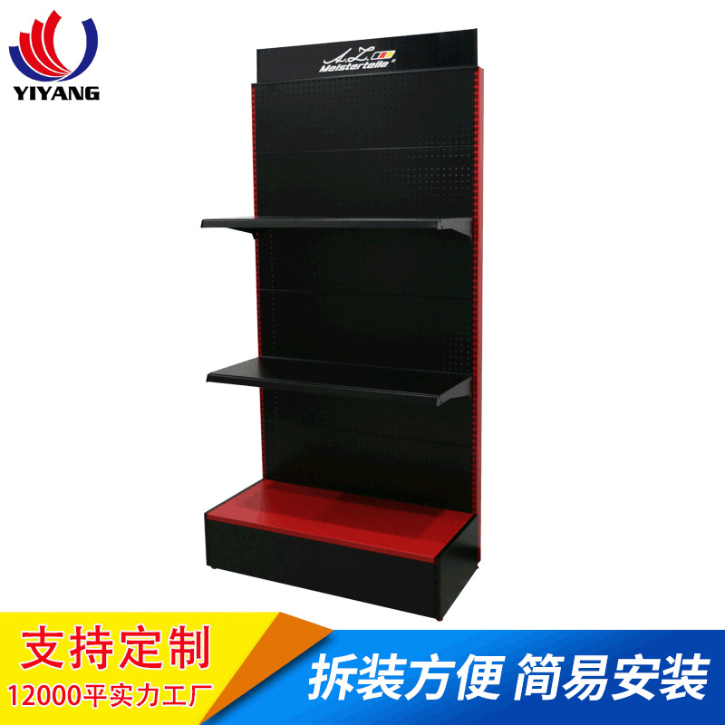 厂家直供超市货架展示架小卖部便利店多层洞洞板靠墙单面货架批发