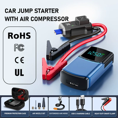 Starter Tire Inflator – Hava nasosu - bn03-blue-smart-clipeva-bag-12000mah