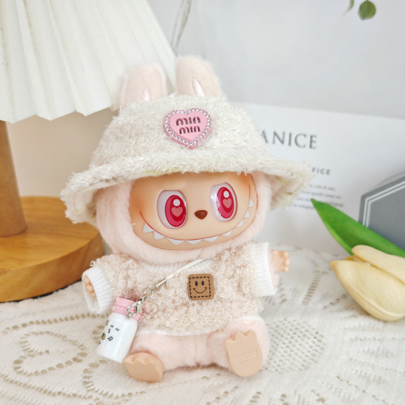 第一世代と第二世代のラブブベビー服ビニールブラインドボックスペンダントかわいいぬいぐるみ帽子服スーツアクセサリー|undefined