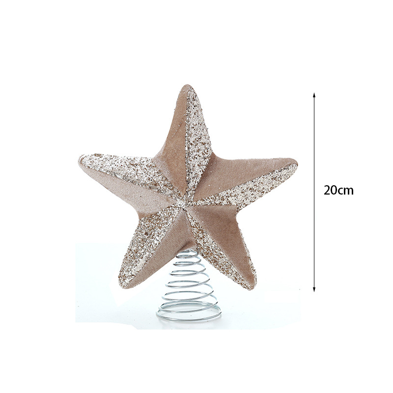 Nuevos productos transfronterizos de alta calidad textura de color champagne viento de Navidad decoraciones de Navidad colgante de árbol de Navidad colgante