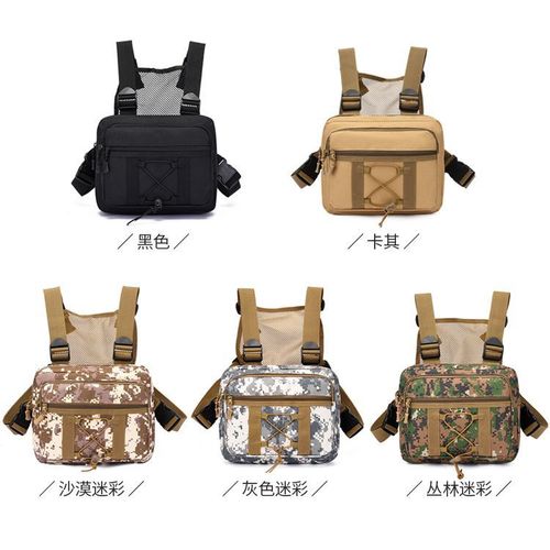 Cross-border tactical chest bag new sports vest chest bag camouflage trend outdoor workwear vest tactical backpack