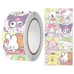 500 Cartoon-Style Cute Sanrio Handmade Journal Sticker Sheets: My Melody, Kuromi, Cinnamoroll Designs for DIY Decorations