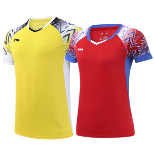 Wholesale Badminton Clothing Men's and Women's Sportswear Competition Clothing Short-sleeved Kidsren's Student Training Sportswear 3692