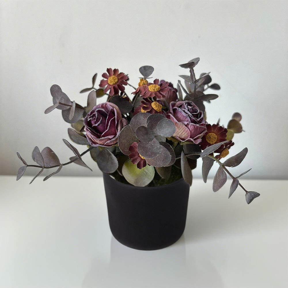 Burbuja rosa camomilla bonsai pequeña decoración de sala de estar fresca tela de seda transfronteriza amazónica flor eterna yugari