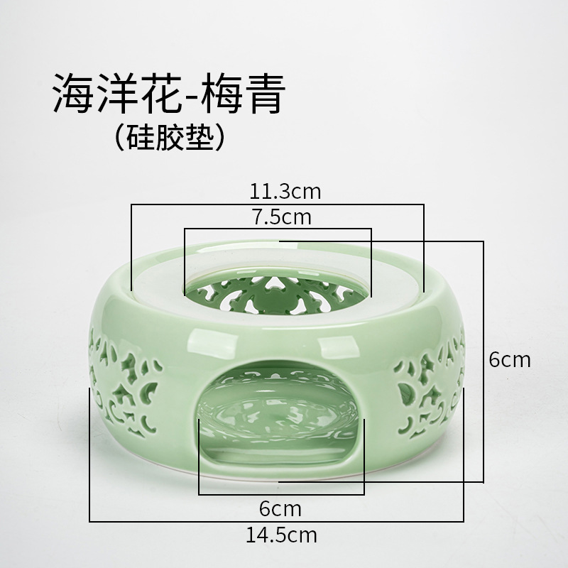 Directo de fábrica de té de la vela calentador de cerámica de la preservación del calor del hogar calefacción calentador de té restaurante Hotel calentador de té