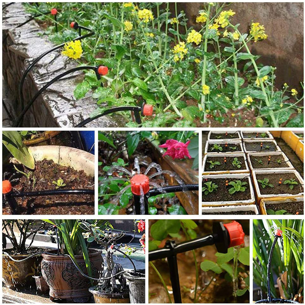 Set de boquilla automática de riego por goteo set de riego por goteo ajustable para jardín sistema de riego por goteo set de agua