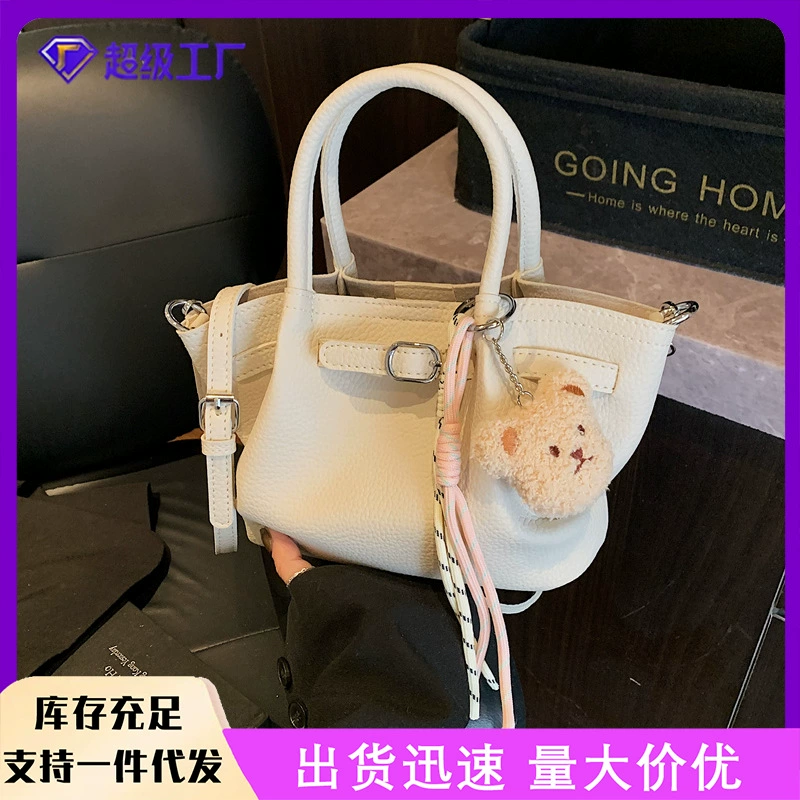 Поездка повседневная ручная сумка ведра женская 2025 новая весна нишевого дизайна мода иностранная сумка на одно плечо