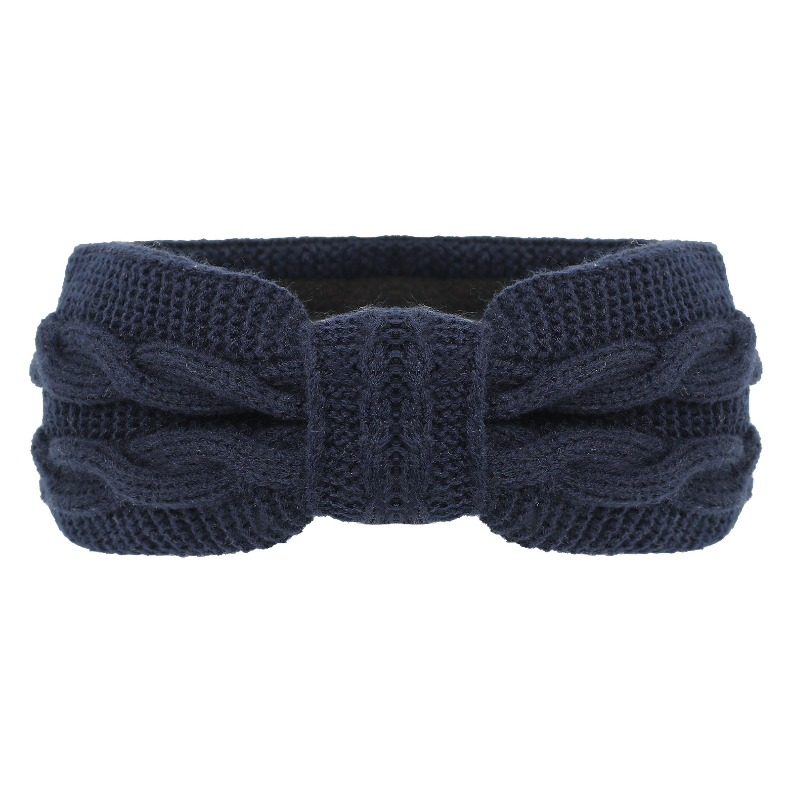 Bandeau épais et moelleux, bandeau pour femme, accessoires pour cheveux en laine européenne et américaine, nœud papillon, bandeau chaud et protège-oreilles_voghion.com