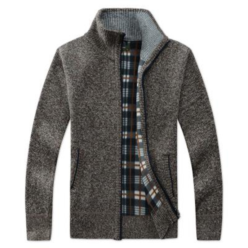 Cárdigan Tejido con Cuello Alto para Hombre de Poliéster Grueso Lavable a Máquina para Primavera y Otoño image 13