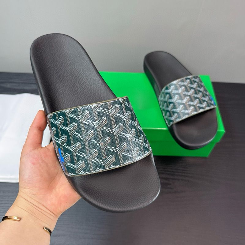 Cambodia Singapore Vietnam Rubber Slide Slippers Summer New Letter Printed Slippers Anti-Slip Sandals