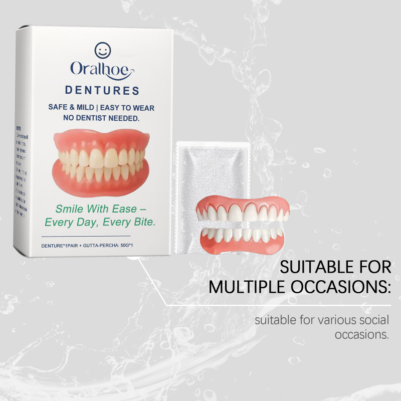 ORALHOE 硅胶假牙套装 提升笑容美观度自在微笑舒适材质假牙套装|undefined