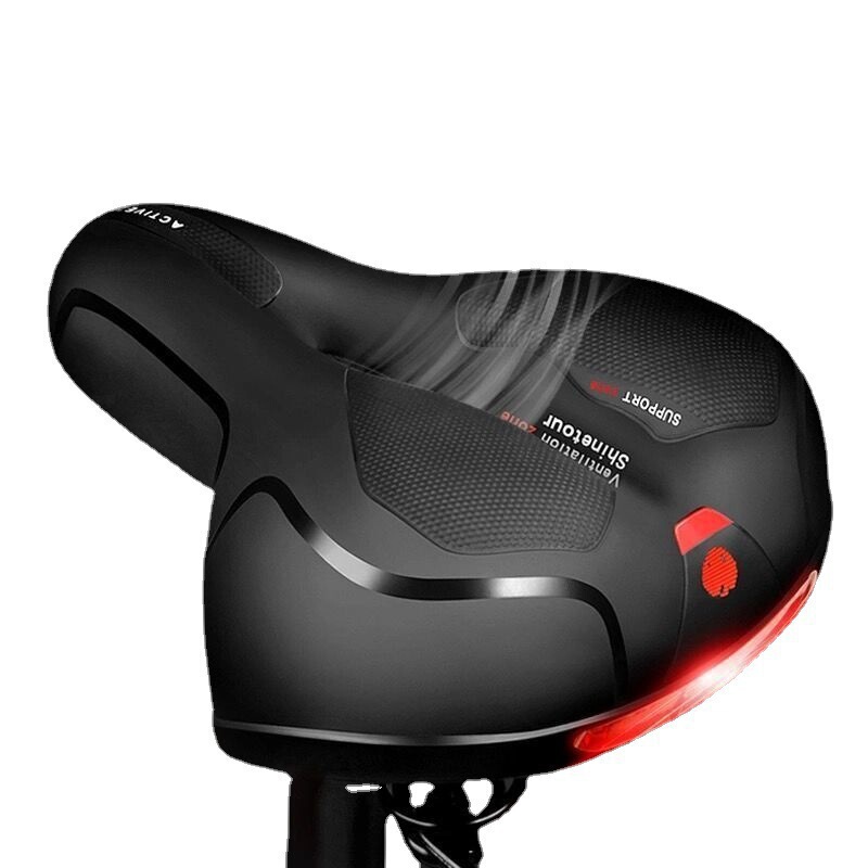 Bicycle Mountain Bike Saddle Cushion Hollow-Out Large Seat Spring Shock-Absorbing Ball Type Hollow Breathable Universal Seat Bicycle Mountain Bike Saddle Cushion Hollow-Out Large Seat Spring Shock-Absorbing Ball Type Hollow Breathable Universal Seat