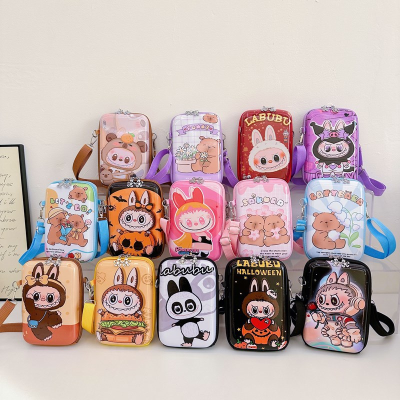 New Style Case Bag Fashion Shoulder Bag for Children LABUBU Bag Student Pencil Case Cute Crossbody Bag for Girls Mobile Phone Bag