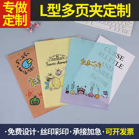pp多页文件夹a4透明资料夹pvc发票夹学生科目分类试卷夹可印logo