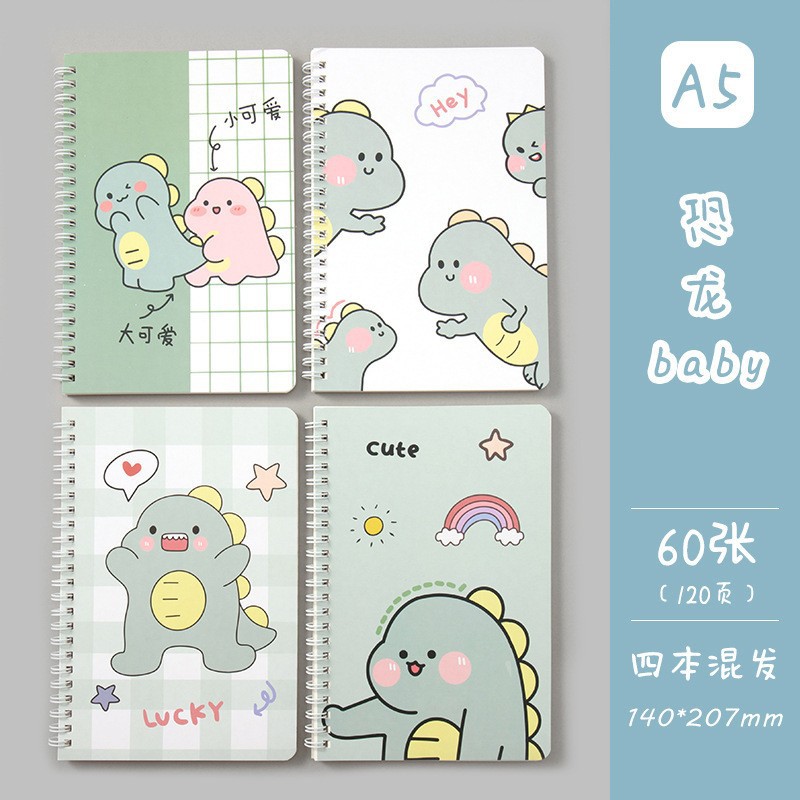 Kapibara A5 bobina cuadernos de dibujos animados Kapibara panda foldable cuadernos de dibujos animados de estudiantes de secundaria cuadernos transfronterizos
