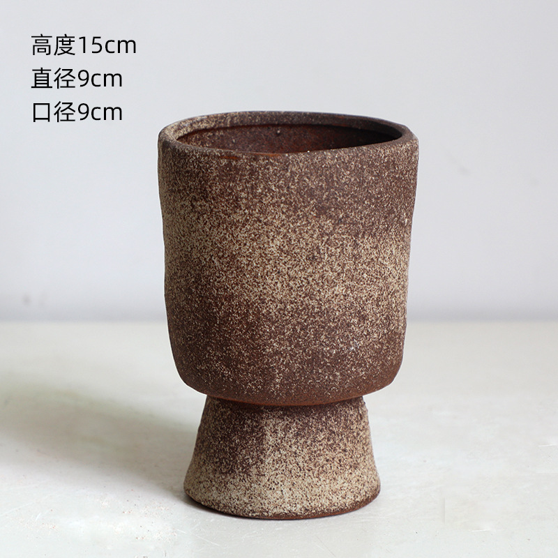Jarrón de Cerámica para Mesa, Porcelana Vidriada con Acabado Mate para Decoración del Hogar