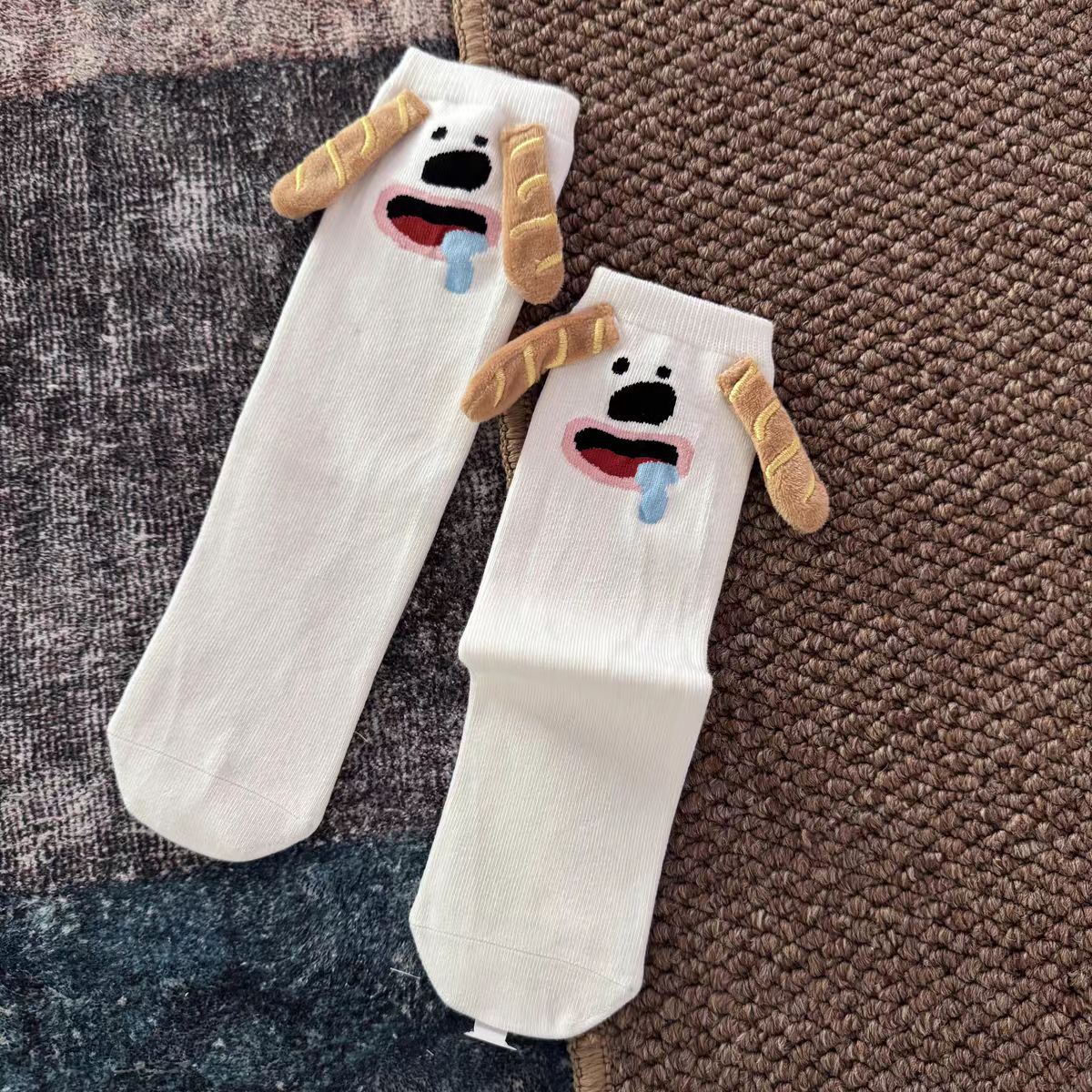 Breathable cartoon non-slip children's cotton summer thin knee socks for boys, absorbs sweat and smell, mid-length 2