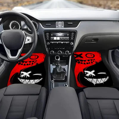 TEMU Retro Smiley Print Universal Foot Pad