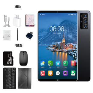 Cross-Border Foreign Trade 10inch Tablet Computer Dual Sim Card Dual Standby Office and Entertainment Two-In-One High-Definition Display Factory Wholesale