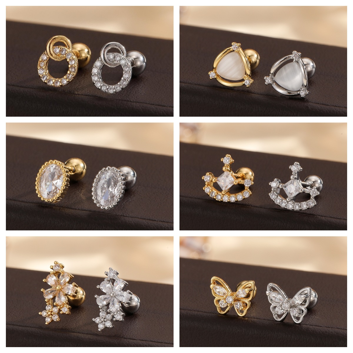 Labret stud lip piercing jewelry styling detail