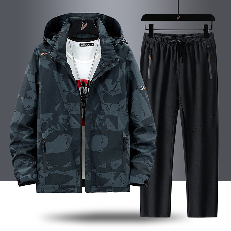 Ensemble de sport décontracté pour homme 2026 : veste fine à capuche et pantalon deux pièces (grandes tailles)._voghion.com