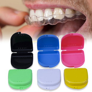 Invisible Braces Storage Box Holder Storage Box Portable Denture Storage Box