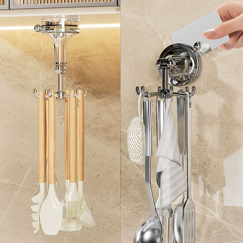 Кнопка для присоски Кухня с шестью когтями поворотный клей крюк многофункциональная свободная пробка