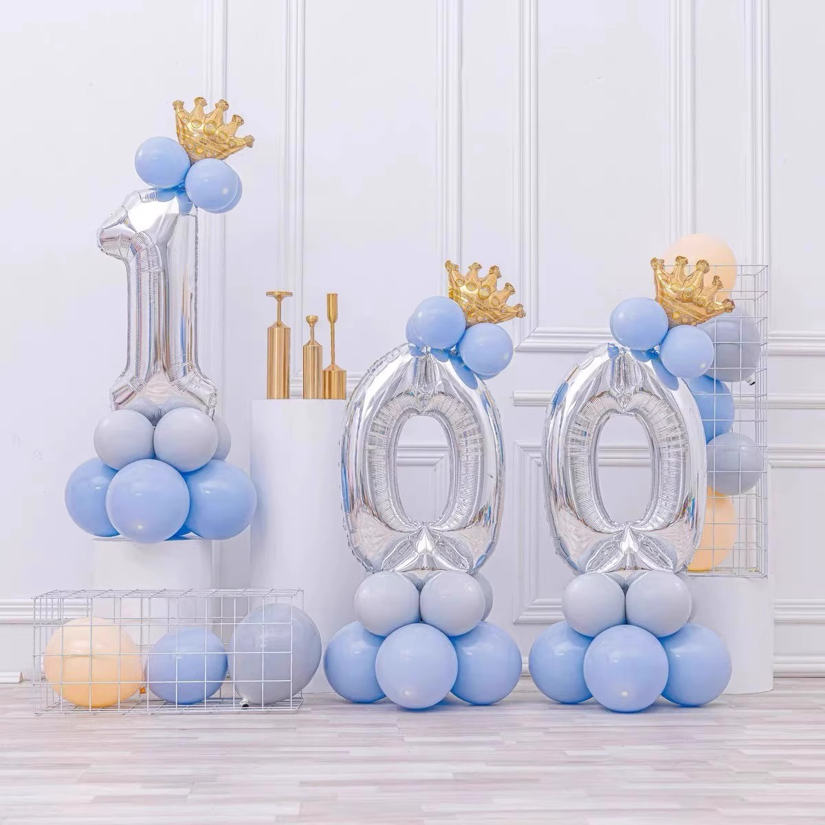 Blue digital children's balloon
