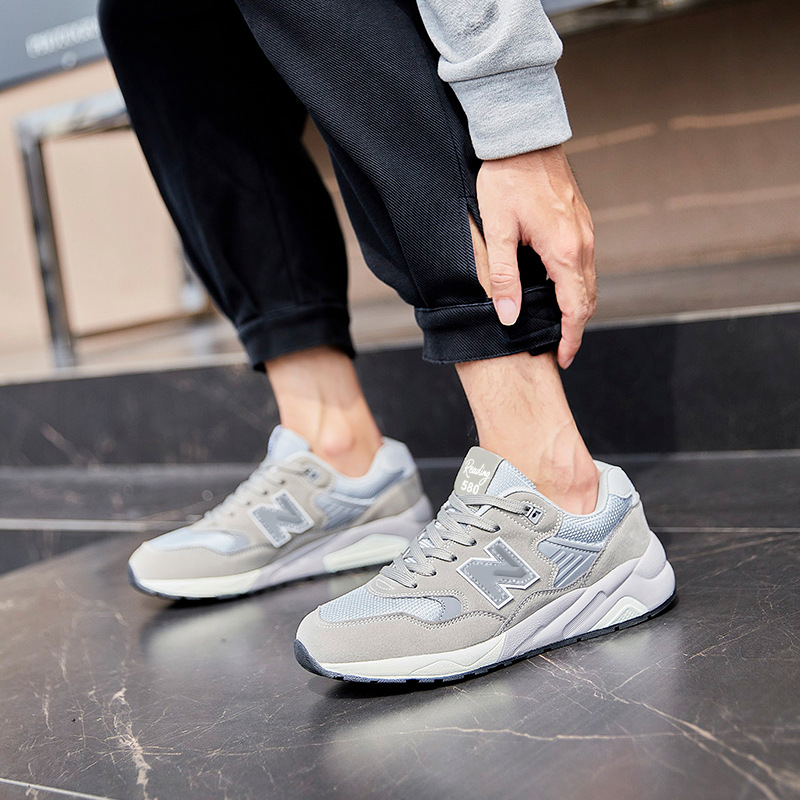 Calzado deportivo Calzado de hombre Calzado deportivo clásico N580 Primavera y otoño New Bailun Cool Running Pareja Todo fósforo Casual Running Zapatos de mujer