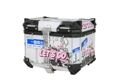 45L 55L 65L Waterproof — Motorcycle trunk - 45l-mojive-all-the-way-north-decal-tail-boxhigh-configuration