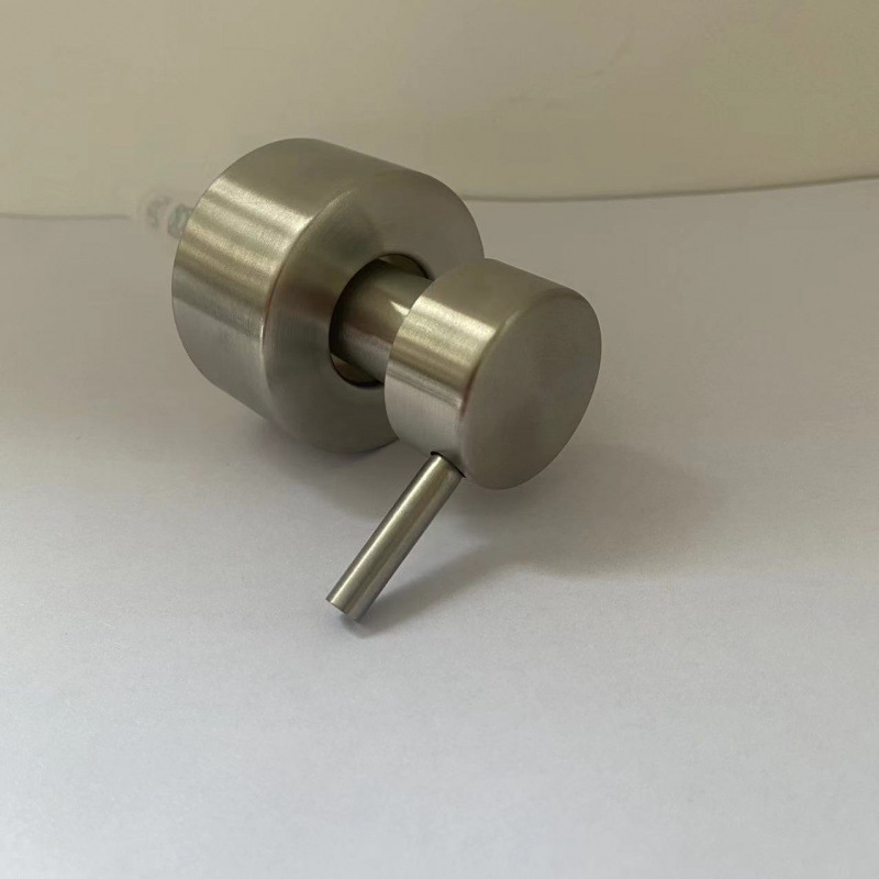 轻奢玻璃起泡瓶洗手液沐浴露不锈钢分装瓶按压式不锈钢 泵头