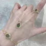女生椭圆气质法式锁骨链