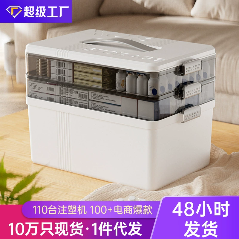 Аптечка, коробка для хранения лекарств, органайзер для лекарств, бытовая коробка для хранения лекарств.