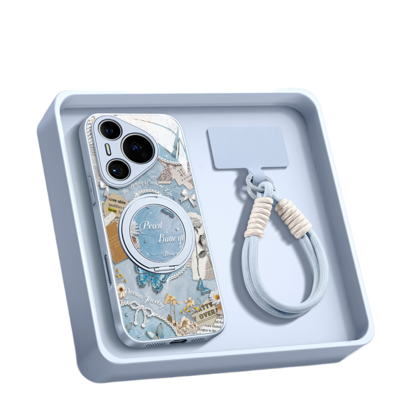 磁吸支架适用华为pura80pro手机壳新款pura70外壳p60带挂绳p50pro|undefined