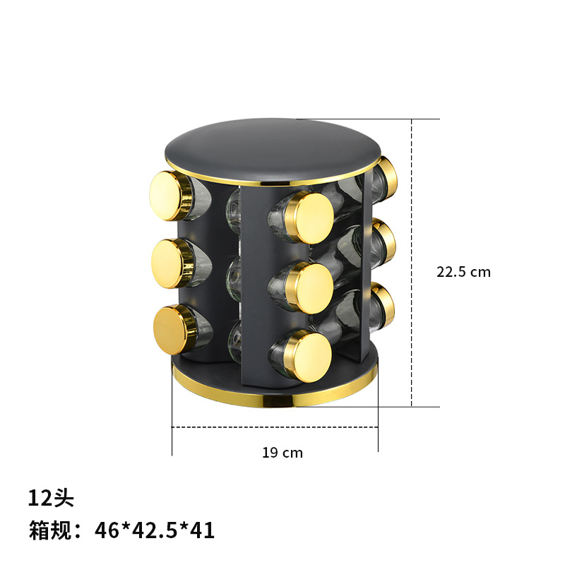 Estante de condimento redondo de Phnom Penh giratorio, suministros de cocina, frasco de condimento para el hogar, frasco de condimento de tres/cuatro/cinco filas