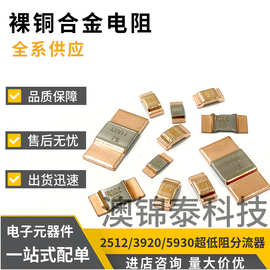 贴片裸铜合金电阻2520392059300.1mR-5mR0.0001R-0.005R超大功率