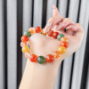 帝凯 Organic bracelet, jewelry, accessory, crystal, round beads, wholesale