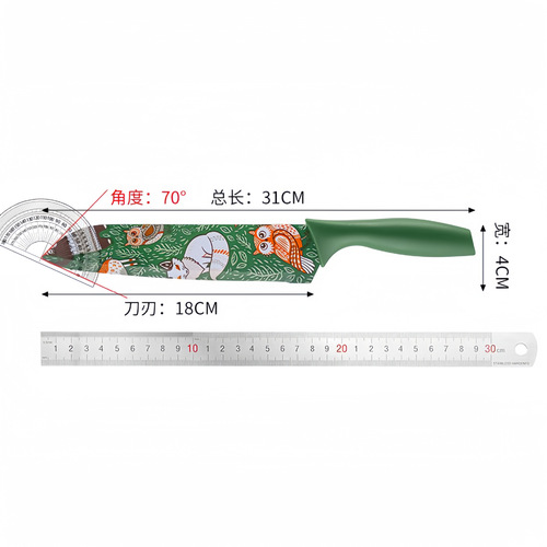 Cross-border foreign trade creative pattern fruit knife, kitchen cutting knife, fruit knife, household knife set wholesale